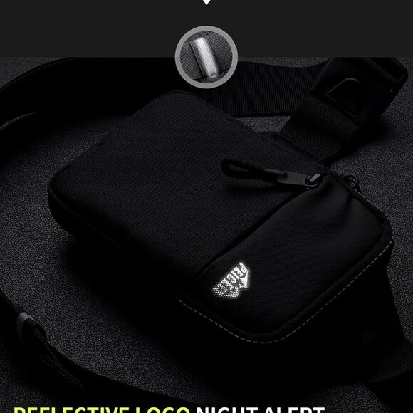 Mini Crossbody Sling Bag Water Resistant Nylon Small Phone Wallet Organizer - Picture 9 of 9